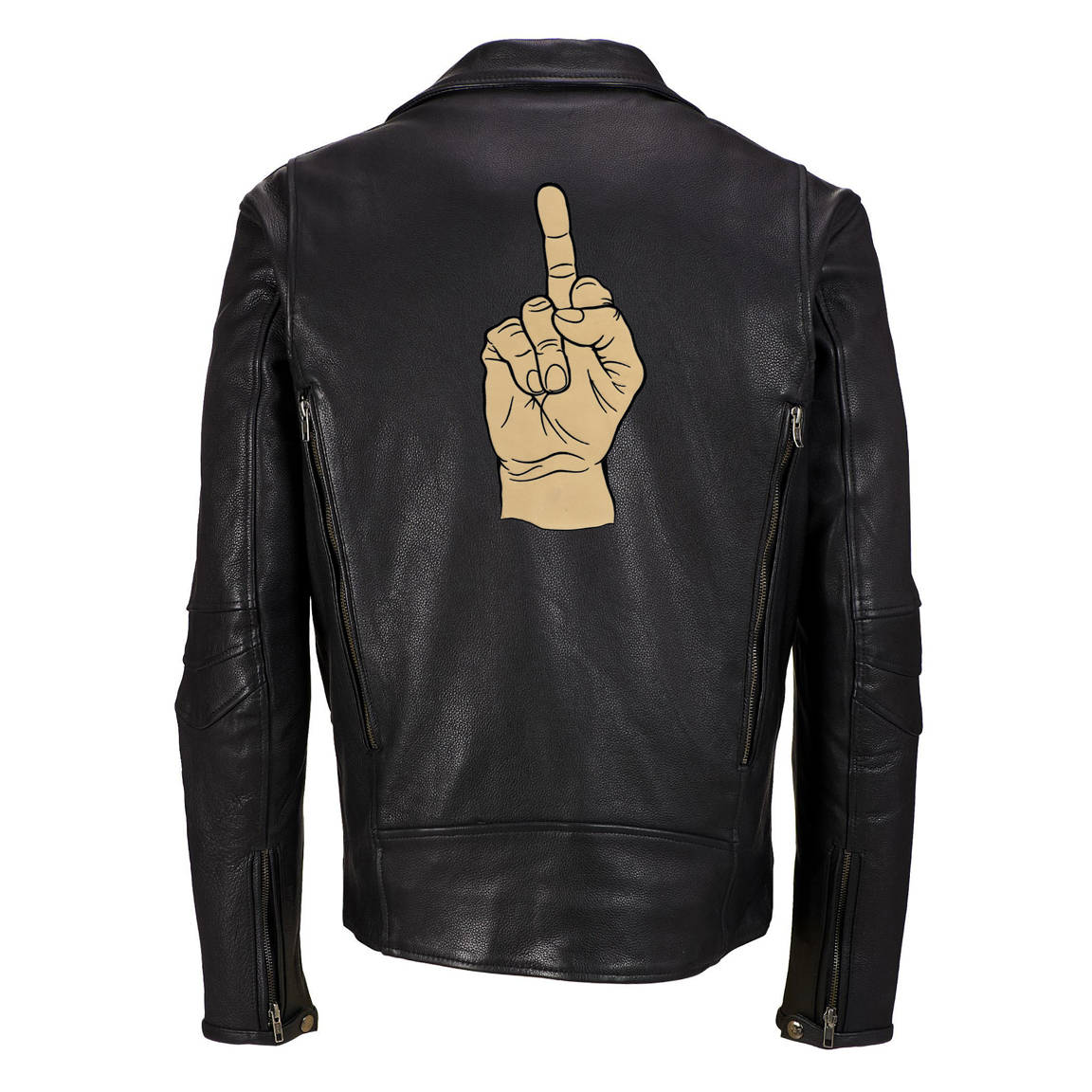 Groß Mittelfinger Aufnäher - Biker Emblem Applikation | 30 cm von SouvenirPatch