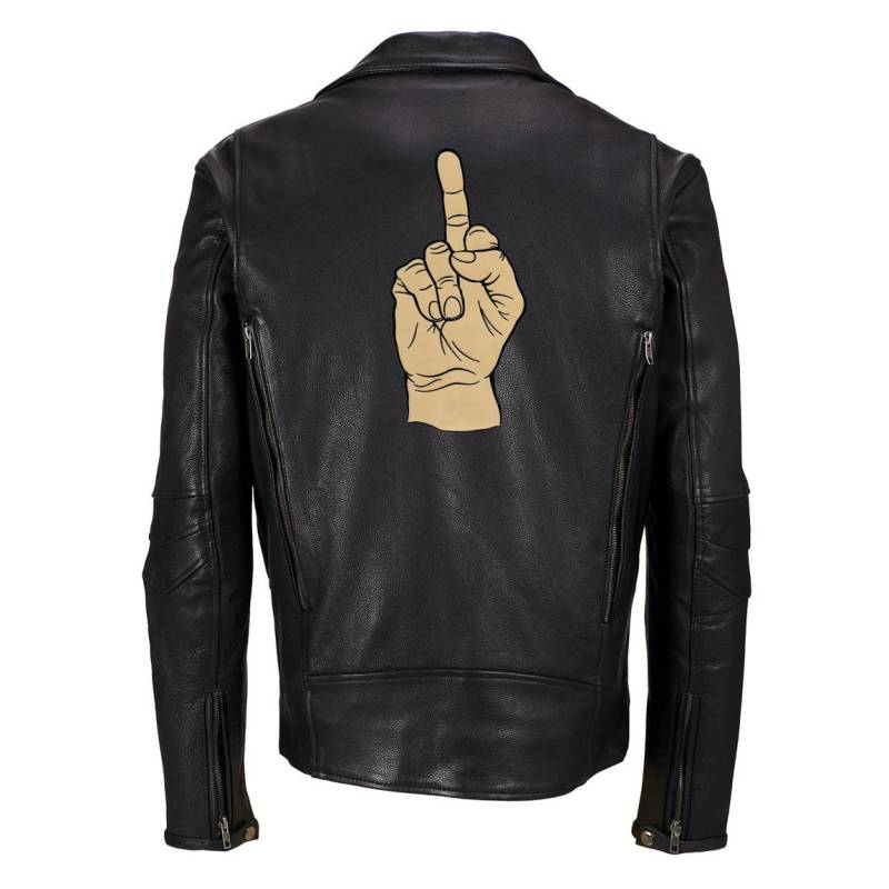 Groß Mittelfinger Aufnäher - Biker Emblem Applikation | 30 cm von SouvenirPatch