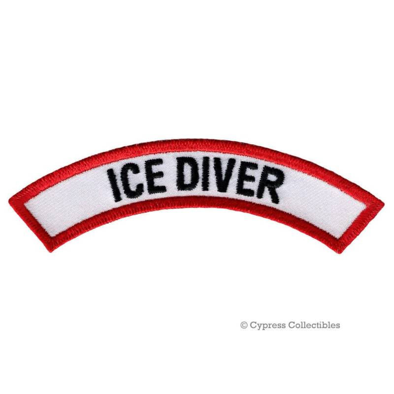 Ice Diver Certification Chevron Patch Taucherlebnis Bügelbild Gesticktes Emblem von SouvenirPatch