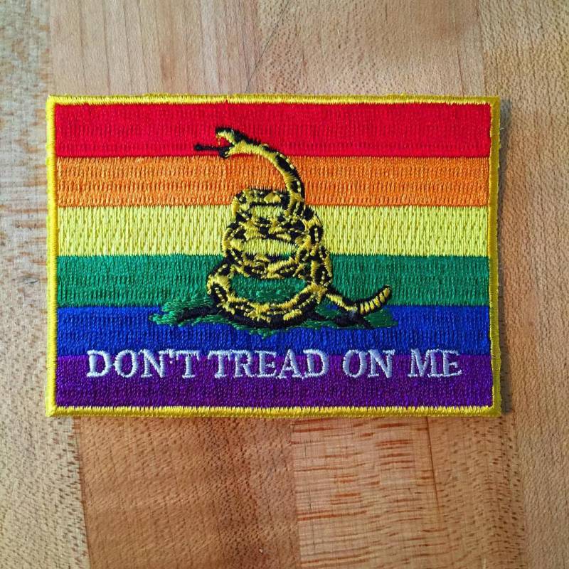 Lgbtq Gadsden Regenbogen Flagge Patch Zum Aufbügeln Gestickte Applikation Gay Lesben Lgbt Right Logo von SouvenirPatch