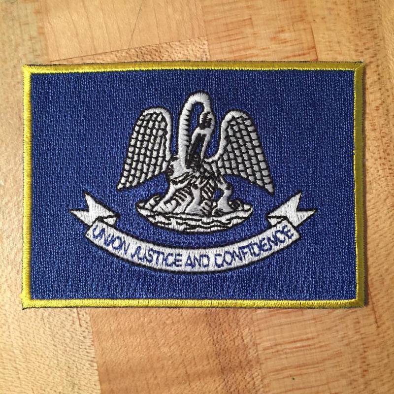 Louisiana State Flagge Patch Gestickte Aufbügler | 3.5x2.5-Inches von SouvenirPatch