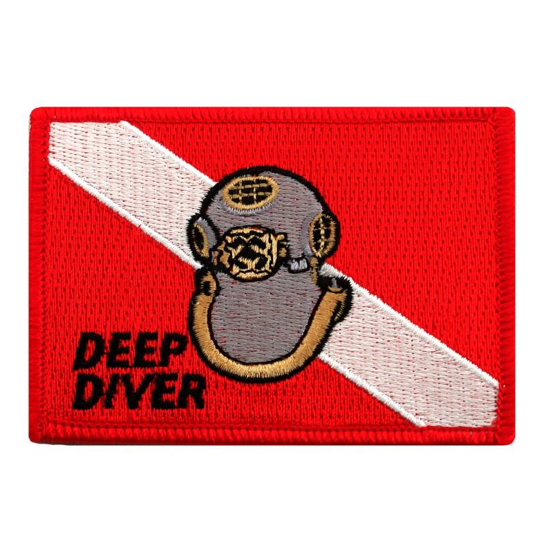 Mark V Helm Flagge Patch Scuba Diving Aufbügler Gestickte Applikation Tieftaucher Down Emblem von SouvenirPatch