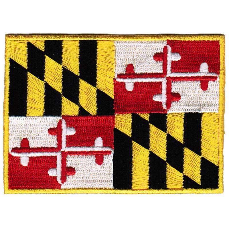 Maryland State Flagge Patch Gestickte Aufbügler | 3.5x2.5-Inches von SouvenirPatch