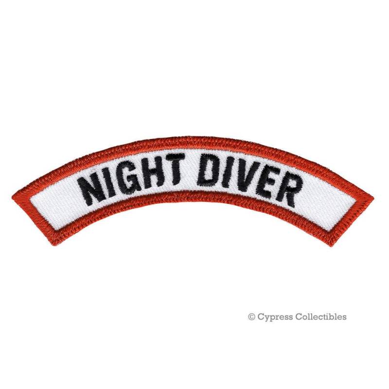 Nachttaucher Zertifizierung Chevron Patch Taucherlebnis Gestickte Applikation Emblem von SouvenirPatch