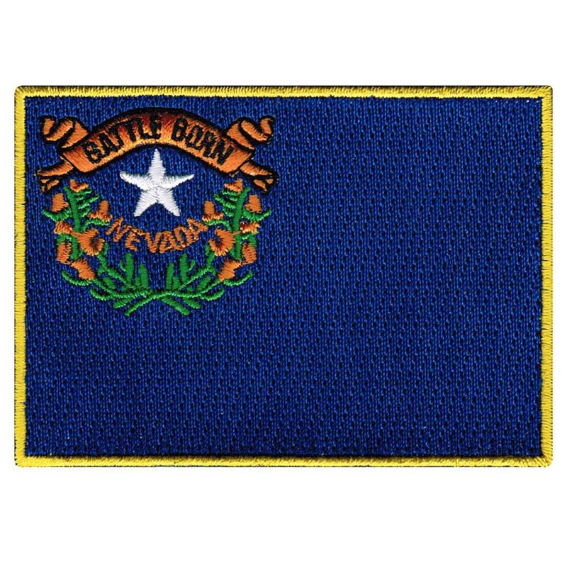 Nevada State Flagge Patch Gestickte Aufbügler | 3, 5x2, 5 Zoll von SouvenirPatch