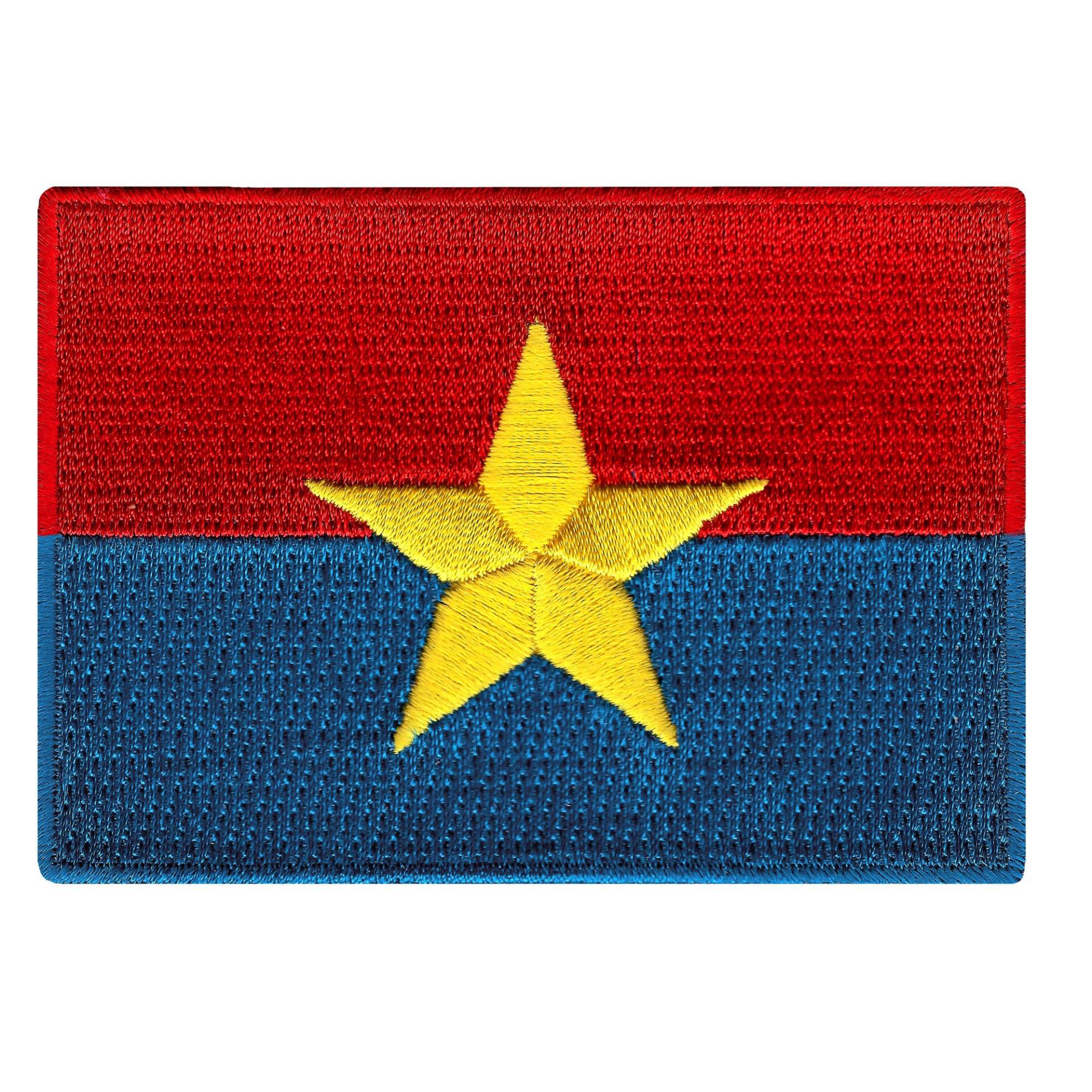 Nord Vietnam Flaggen Patch Gestickte Aufbügler | 3, 5x2, 5 Zoll von SouvenirPatch