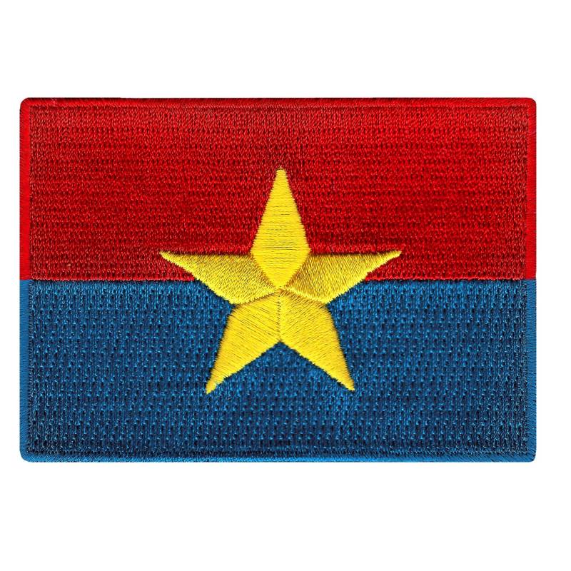 Nord Vietnam Flaggen Patch Gestickte Aufbügler | 3, 5x2, 5 Zoll von SouvenirPatch