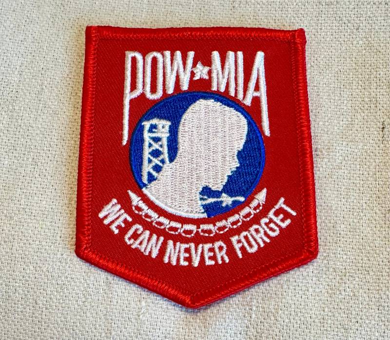 Pow-Mia Patch Rot Weiß Blau Zum Aufbügeln Gestickt Applikation Militär Emblem Kriegsgefangener von SouvenirPatch