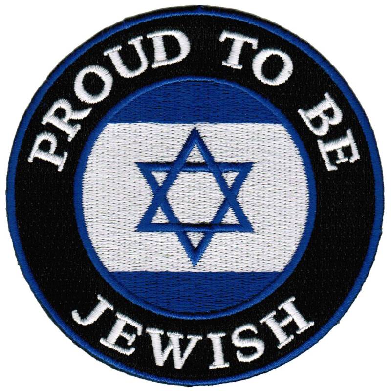 Proud To Be Jewish Patch Gestickte Aufbügler Applikation Davidstern Biker von SouvenirPatch