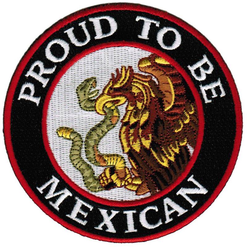 Proud To Be Mexican Patch Gestickte Applikation Mexiko Flagge Biker von SouvenirPatch