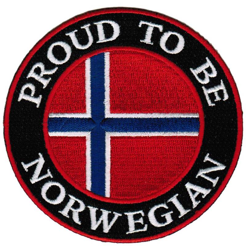 Proud To Be Norwegian Patch Gestickte Aufbügler Applikation Norwegen Flagge Biker Proud To Be Norwegian Patch Gestickte Aufbügler Applikation Norwegen Flagge Biker von SouvenirPatch
