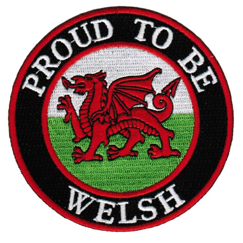 Proud To Be Welsh Patch Gesticktes Bügelbild Wales Flagge Biker Cymru von SouvenirPatch