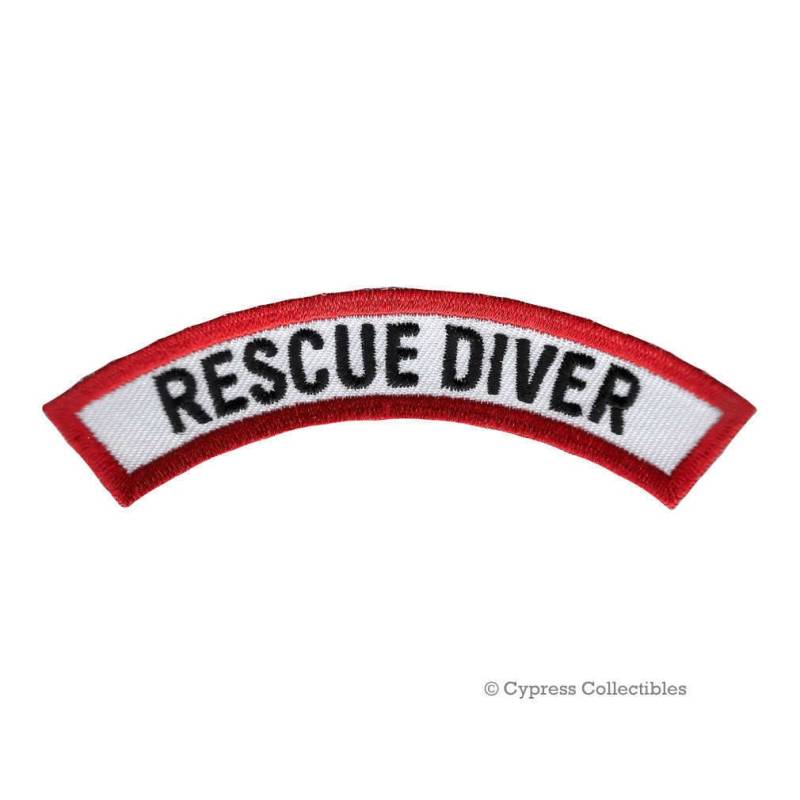 Rescue Diver Zertifizierung Chevron Patch Scuba Diving Erfahrung Aufbügler Gestickte Applikation Emblem von SouvenirPatch