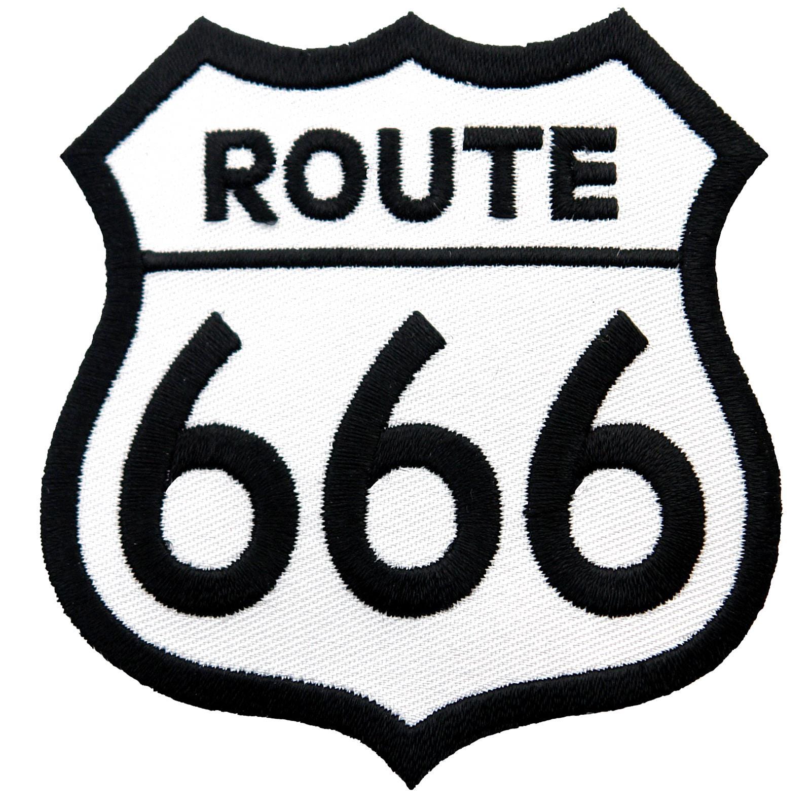 Route 666 Parodie Patch Gestickte Applikation, Biker Emblem | 7, 5 cm von SouvenirPatch