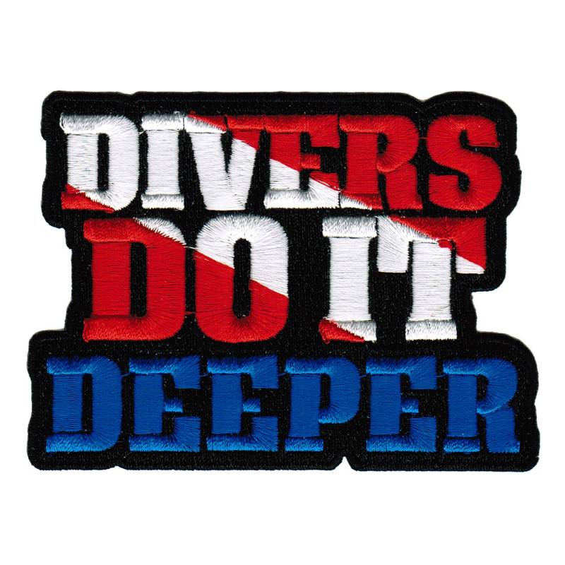 Taucher Do It Deeper Scuba Diving Patch Gesticktes Down Flaggen Emblem von SouvenirPatch