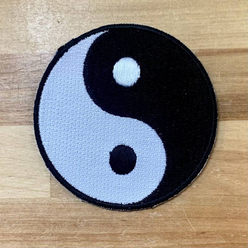Yin Yang Patch Bügelbild Bestickt Emblem Kampfsport Karate Tai Chi Applikation Ying von SouvenirPatch