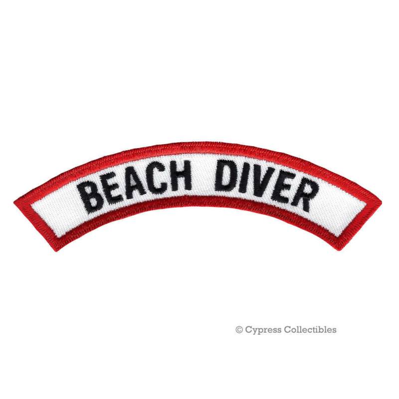 strandtaucher Zertifizierung Chevron Patch Taucherlebnis Gestickte Applikation Emblem von SouvenirPatch