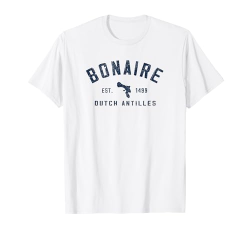 Bonaire Est 1499 Urlaubs-Souvenir für Herren und Damen T-Shirt von Souvenirs für den Strandurlaub in Bonaire