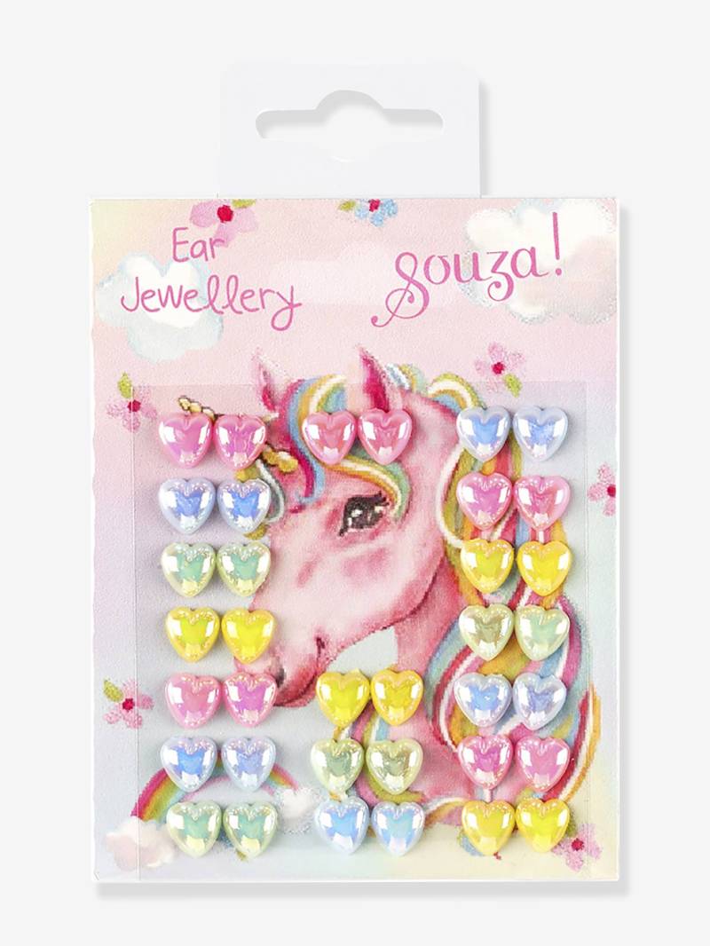 Ohrsticker Set EINHORN mit Herzen selbstklebend Kinder SOUZA von Souza