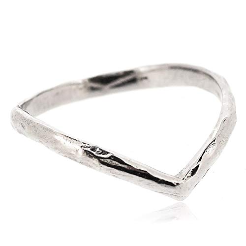 Sovats Damen Chevron Gehämmerter Daumenring, Größe 54 von Sovats