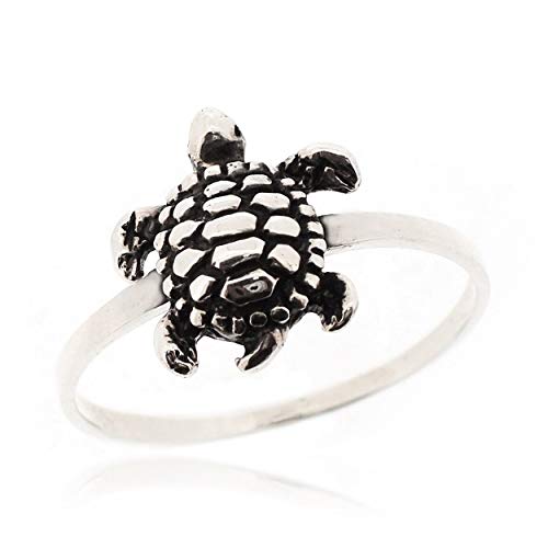 Sovats Damen Schildkröte-Ring 925 Sterlingsilber, Größe 56 von Sovats