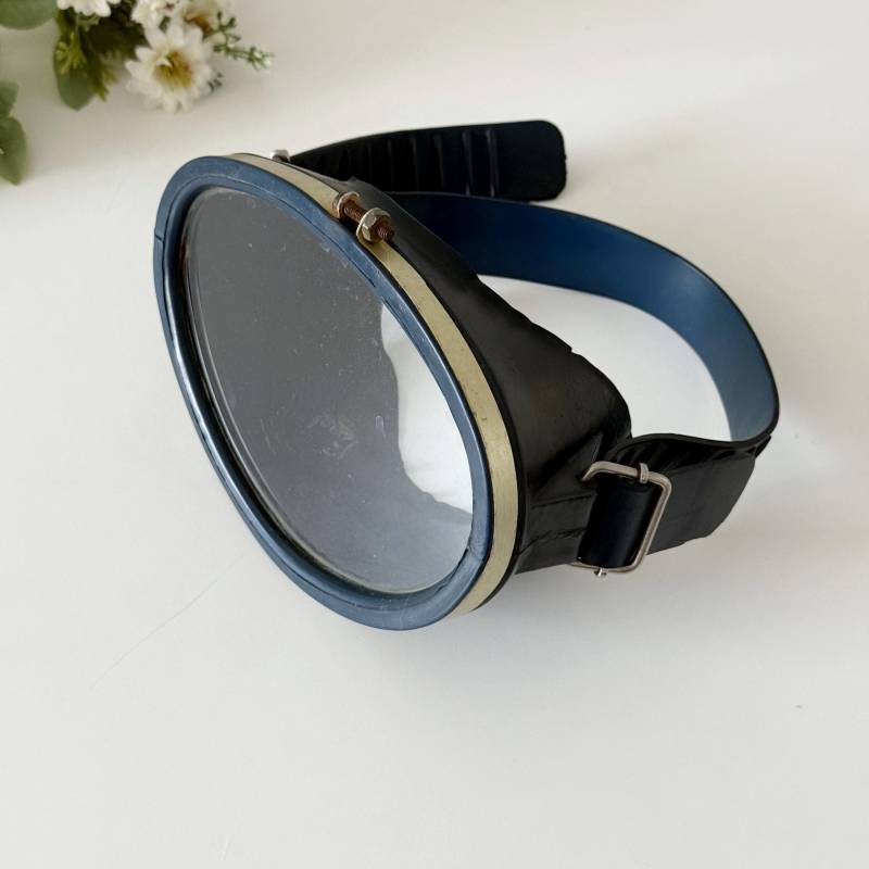 Vintage Maske Zum Tauchen, Grüne Gummimaske, Made in Ussr Den 1970Er Jahren, Scuba von SovietLife