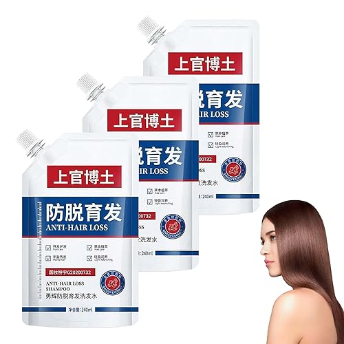 Dr. Shangguan Anti-Haarausfall-Shampoo, Anti-Haarausfall und Haarpflege, Anti-Haarausfall- und Haarwuchs-Shampoo, Haarverdichtungsshampoo für Männer und Frauen, für alle Haartypen (3pcs) von Sovtay