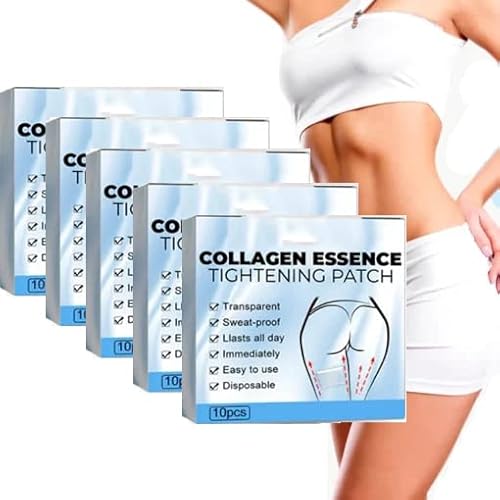 Fastlab Collagen Essence Tightening Patch, Collagen Essence Tightening Patch for Legs, Skinnier Anticellulite & Tightening Thigh Patch for Tighten Firm (5box) von Sovtay