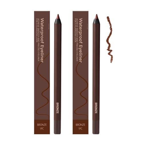 Integrityf 24 Stunden wasserfester Eyeliner Duo, anspitzbarer Kajalstift, Beyonddraw Eyeliner, Integrityf, kein Verschmieren, Verblassen, glatt und einfach zu färben (Bronze) von Sovtay