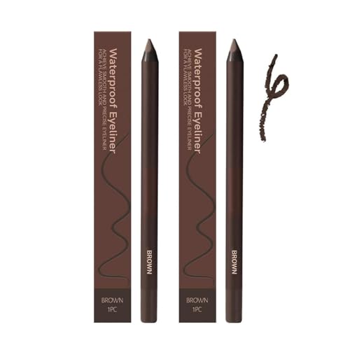 Integrityf 24 Stunden wasserfester Eyeliner Duo, anspitzbarer Kajalstift, Beyonddraw Eyeliner, Integrityf, kein Verschmieren, Verblassen, glatt und einfach zu färben (Brown) von Sovtay