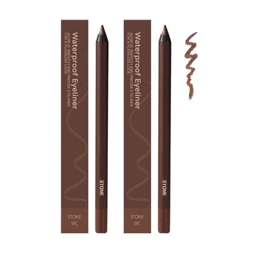 Integrityf 24 Stunden wasserfester Eyeliner Duo, anspitzbarer Kajalstift, Beyonddraw Eyeliner, Integrityf, kein Verschmieren, Verblassen, glatt und einfach zu färben (Stone) von Sovtay