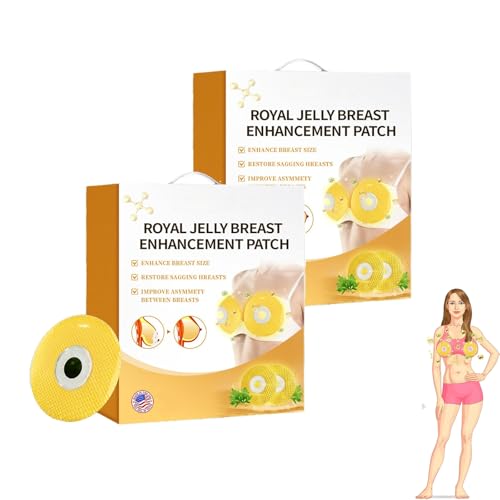 Moondar Gelee Royal Brustvergrößerungspflaster, Royal Jelly Breast Enhancement Patch, Crystal Protein Bee Venom Bust Lift Patch (2box) von Sovtay