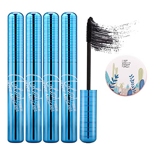 Prime Lash Mascara für ältere Frauen über 50, Prime Lash Mascara für Senioren mit dünner werdenden Wimpern, verlängernder und voluminöser Mascara, wasserfest (4pcs) von Sovtay