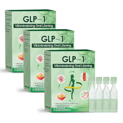 STDEI GLP-1 Oral Lösning, STDEI GLP-1 Lösung zum Einnehmen, GLP-1 Moringa Tropfen, Natürliche GLP-1 Supplement Tropfen für Frauen und Männer (3PCS) von Sovtay