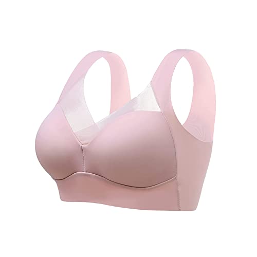 Sovtay Wmbra Haltungskorrektur BH Für Seniorinnen, Wmbra BH Für Seniorinnen, Wmbra Bügelloser BH, Wmbra Büstenhalter, Wmbra Lymph Pflege Turmalinfaser BH Push up BH Ohne Bügel Für Frauen (Color 1,L) von Sovtay