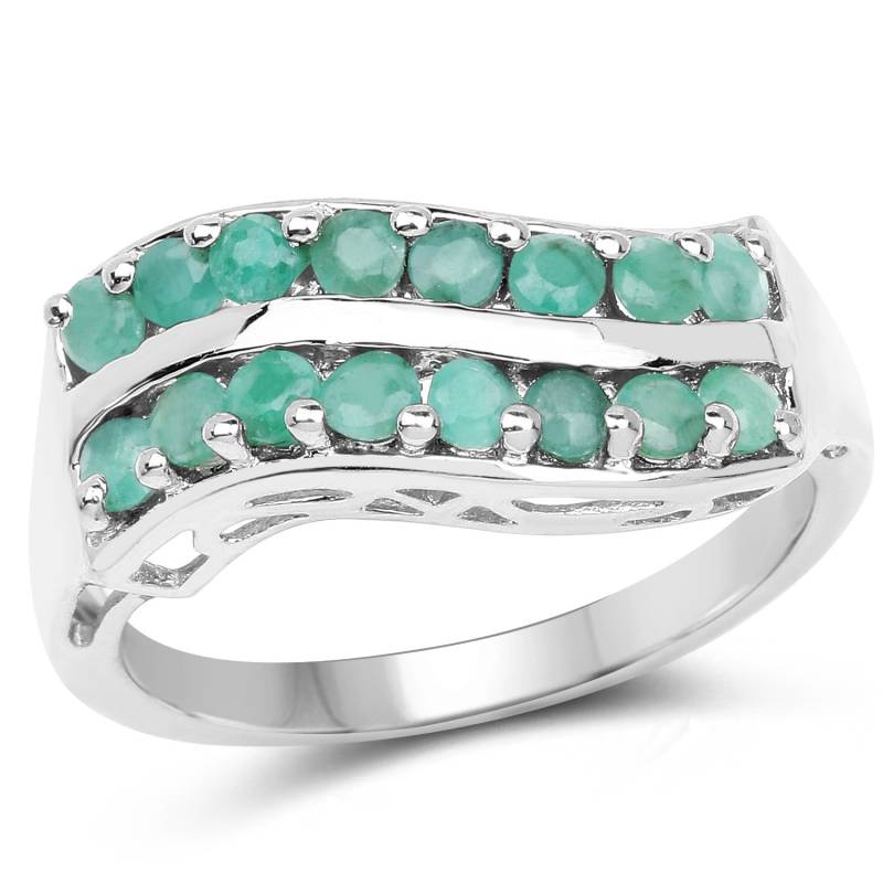 0, 80 Karat Echte Smaragd.925 Sterling Silber Ring 0, 80 Karat Echte Smaragd.925 Sterling Silber Ring von Sowfinds