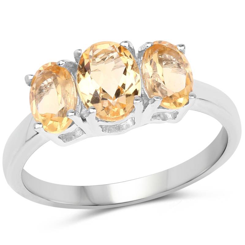 1, 66 Karat Echte Citrine.925 Sterling Silber Ring 1, 66 Karat Echte Citrine.925 Sterling Silber Ring von Sowfinds