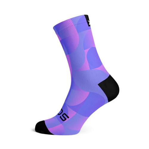 Sox Footwear Solid Purple Crew Socks (Large) von Sox Footwear