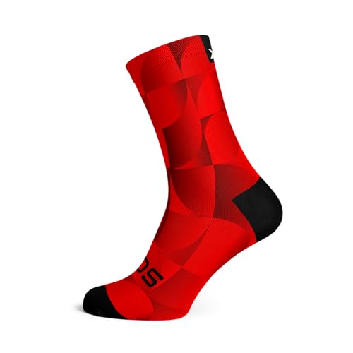 Sox Footwear Solid Red Crew Socks (Large) von Sox Footwear