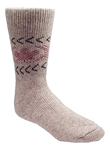 J.B. Field's Icelandic Herren -40 Below "True North" Thermo-Wintersocken (2 Stück), Beige, Large von Sox Shop