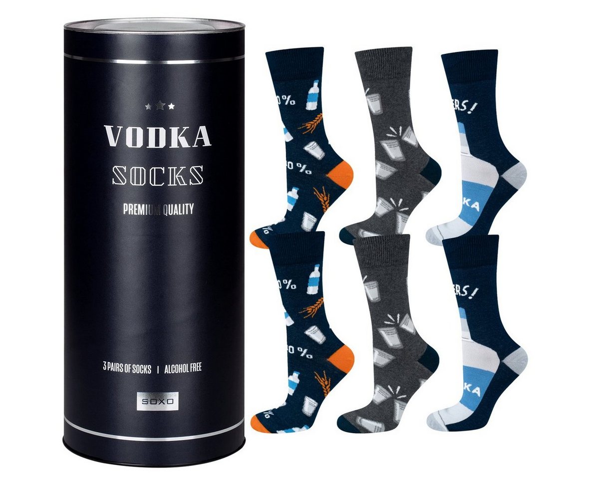 Soxo Socken Bunte Socken Herren (Set, 3-Paar, 3er) Geschenkebox von Soxo