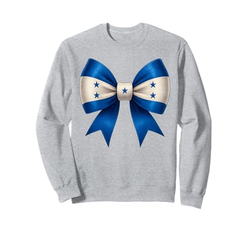 Honduras Flagge Mädchen Bogen Mittelamerika Honduranische Frauen Sweatshirt von Soy Catracha Hondurans Honduras Flag Girl Apparel