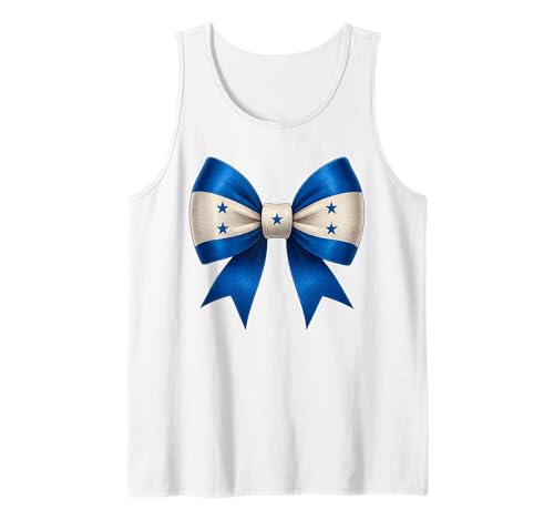 Honduras Flagge Mädchen Bogen Mittelamerika Honduranische Frauen Tank Top von Soy Catracha Hondurans Honduras Flag Girl Apparel
