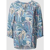 Soyaconcept Bluse mit Paisley-Muster Modell 'Donia' in Blau, Größe M von Soyaconcept