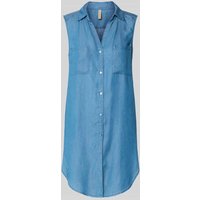 Soyaconcept Hemdbluse aus reinem Lyocell Modell "Liv" in Jeansblau, Größe XXL von Soyaconcept