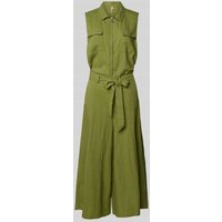 Soyaconcept Jumpsuit aus Leinen-Mix mit Troyer-Kragen Modell 'INA' in Gruen, Größe M Soyaconcept Jumpsuit aus Leinen-Mix mit Troyer-Kragen Modell 'INA' in Gruen, Größe M von Soyaconcept