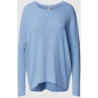 Soyaconcept Oversized Sweatshirt aus Viskose-Mix Modell 'Biara' in Hellblau Melange, Größe S von Soyaconcept