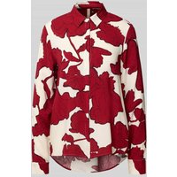 Soyaconcept Regular Fit Bluse aus Viskose mit verdeckter Knopfleiste in Rot, Größe XXL von Soyaconcept