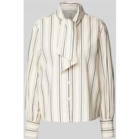 Soyaconcept Regular Fit Schluppenbluse mit Knopfleiste Modell 'OLTA' in Beige, Größe L von Soyaconcept