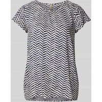 Soyaconcept Slim Fit Blusenshirt mit Rundhalsausschnitt Modell 'SELIA' in Dunkelblau, Größe XXL von Soyaconcept